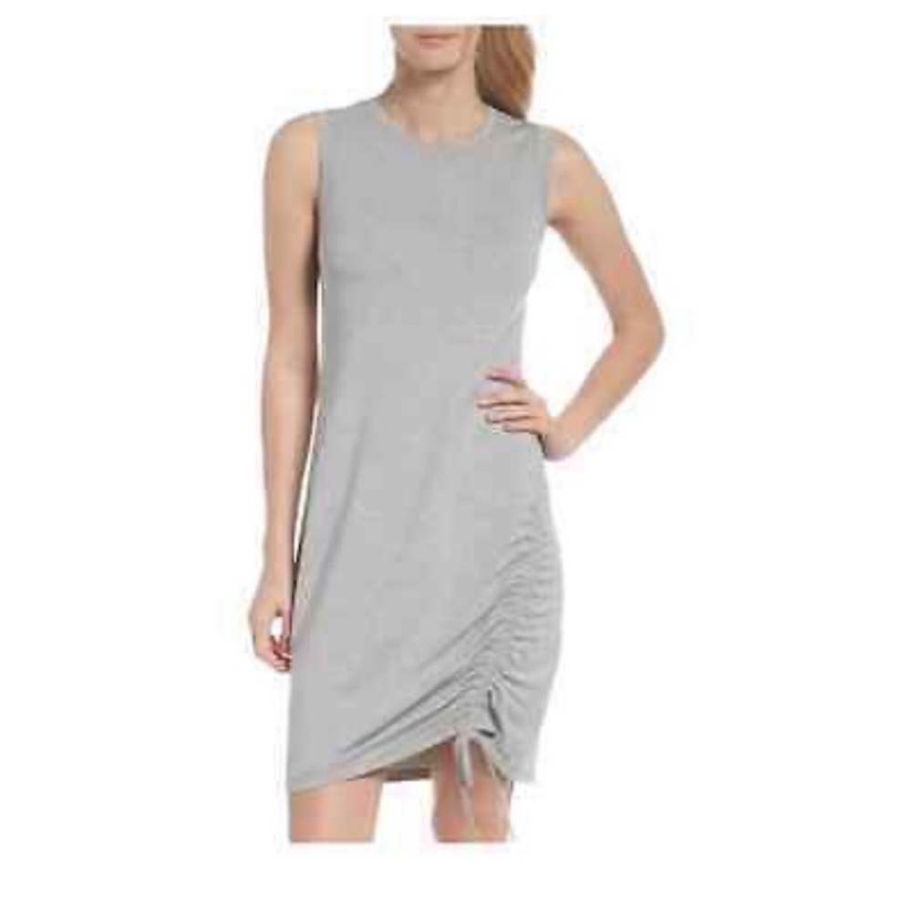 Zella Light Gray Post Studio Dress